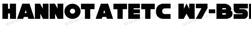 HannotateTC W7-B5pc-字体转换